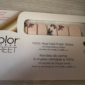 Color Street Pink Floral Nail Polish Strips - Flamin-goals
